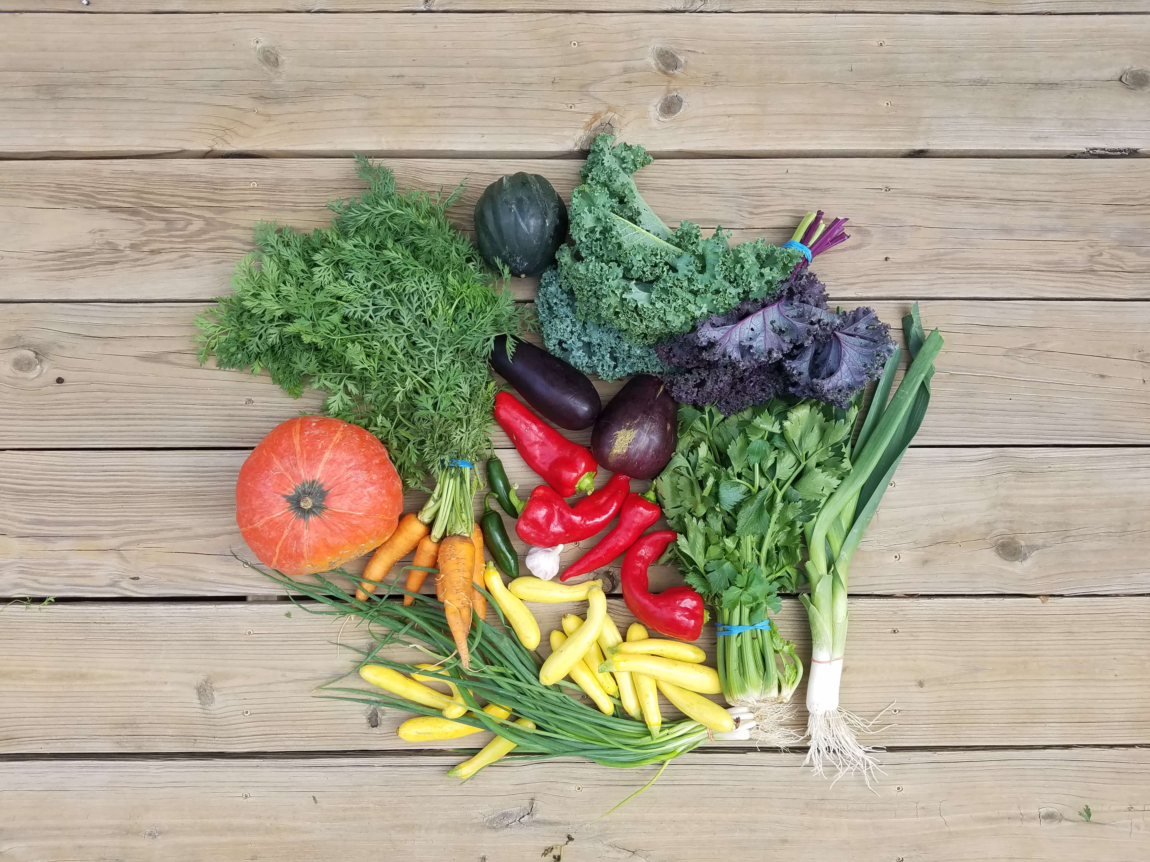 Farmers' Market veggies