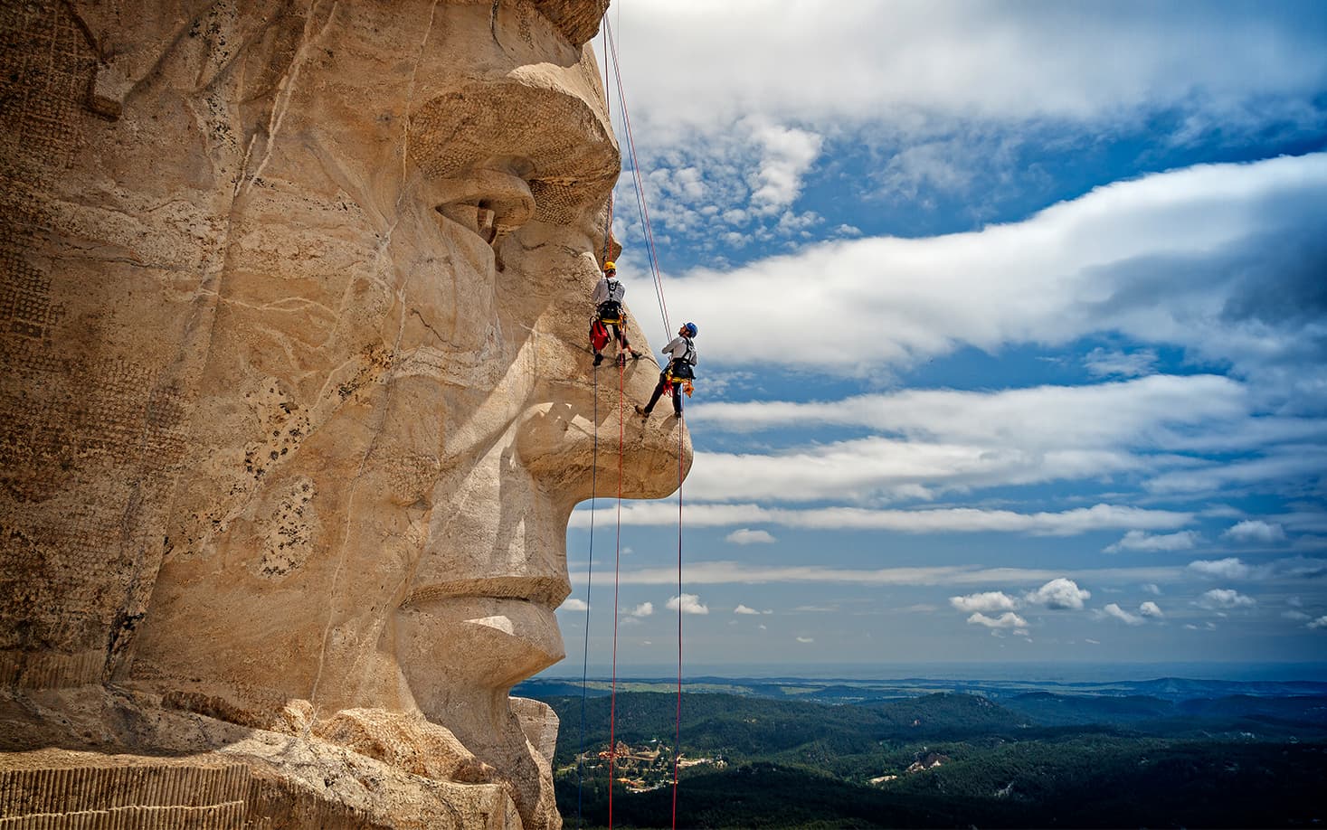 Carving Mount Rushmore