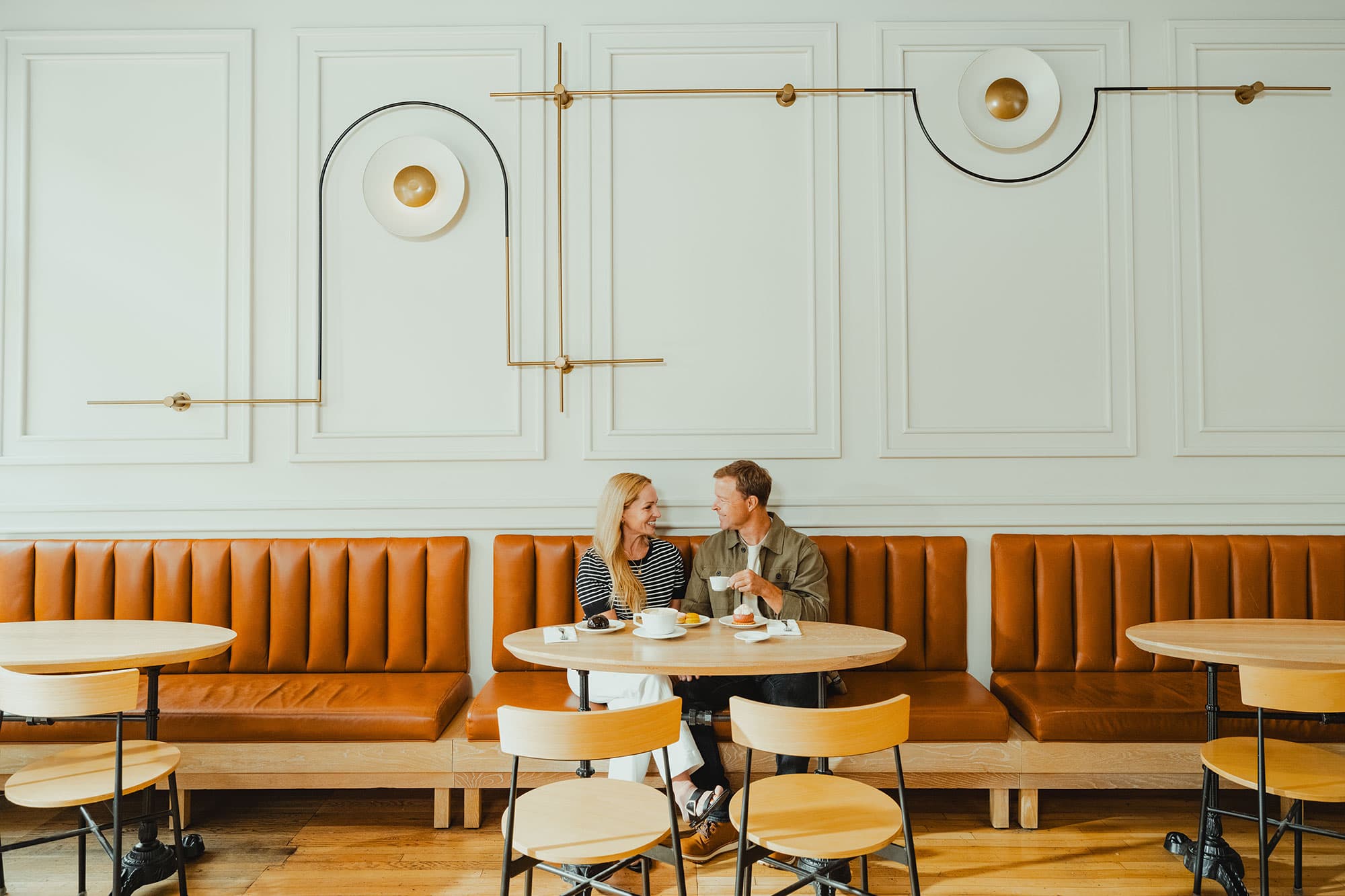 A couple dines at CH Patisserie in Sioux Falls, SD