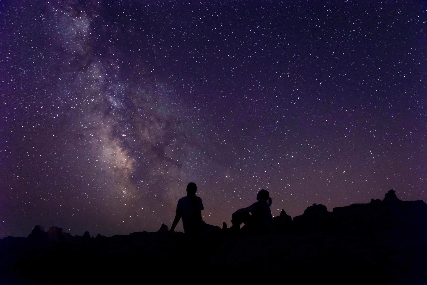 Stargazing in Badlands National Park