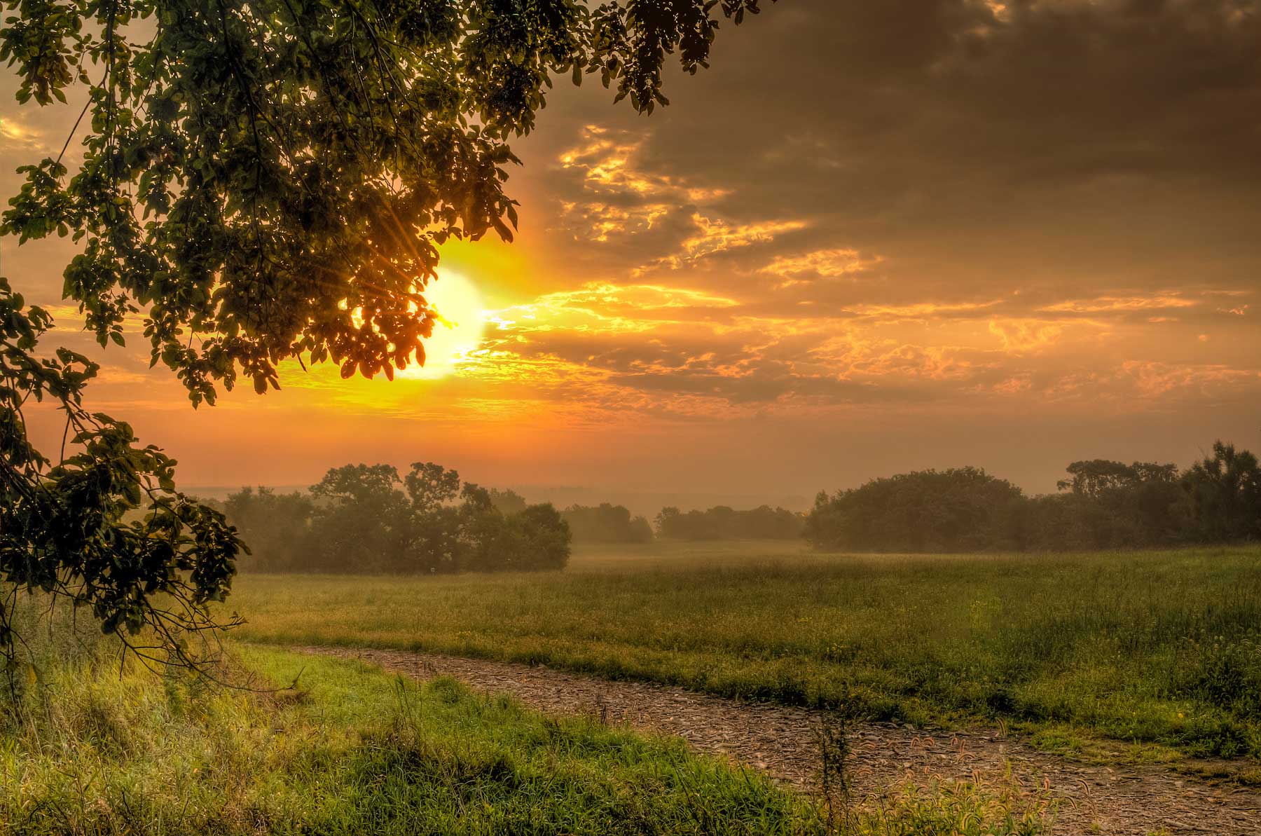 Sonnenaufgang im Good Earth State Park