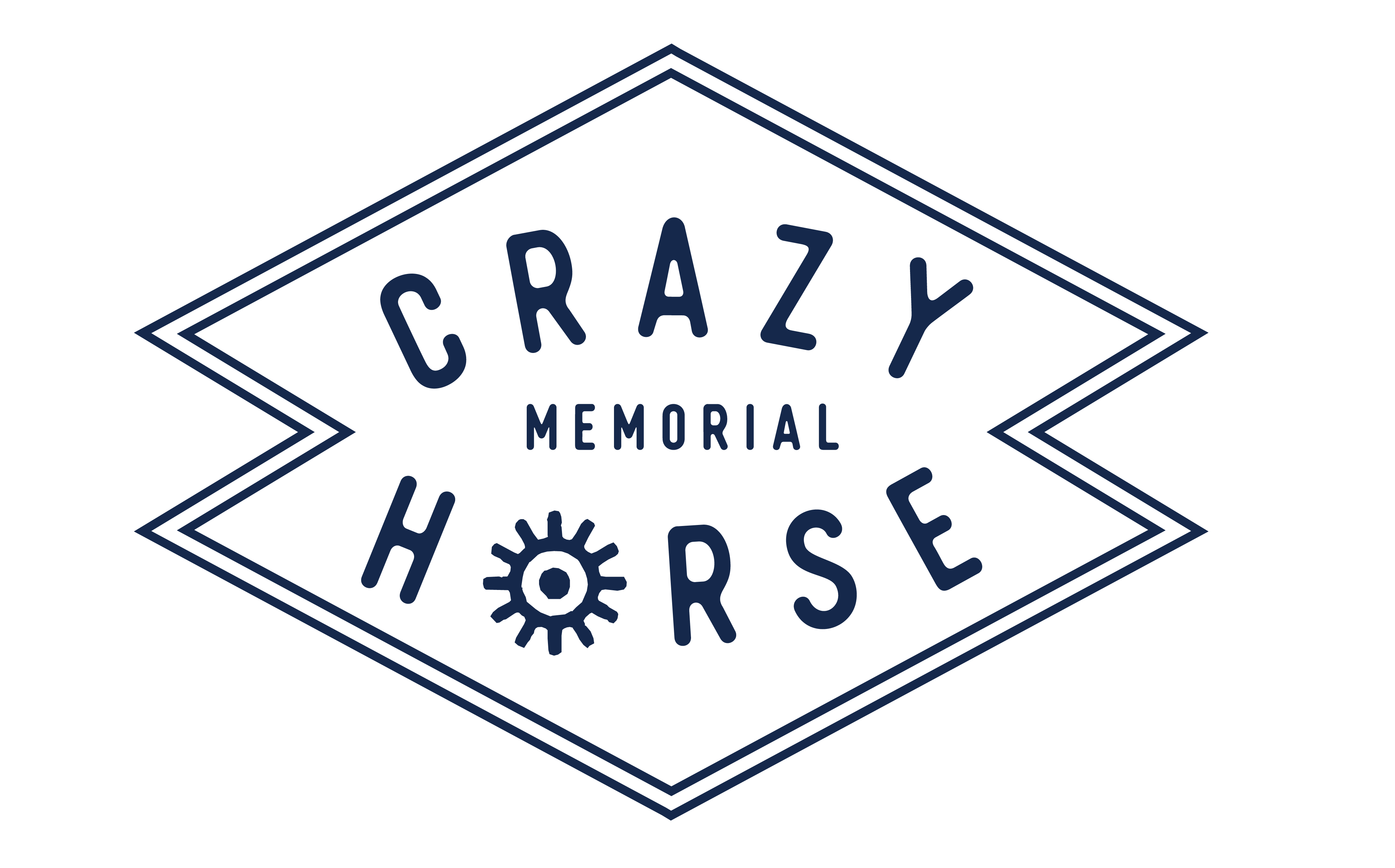 Crazy Horse Icon - navy