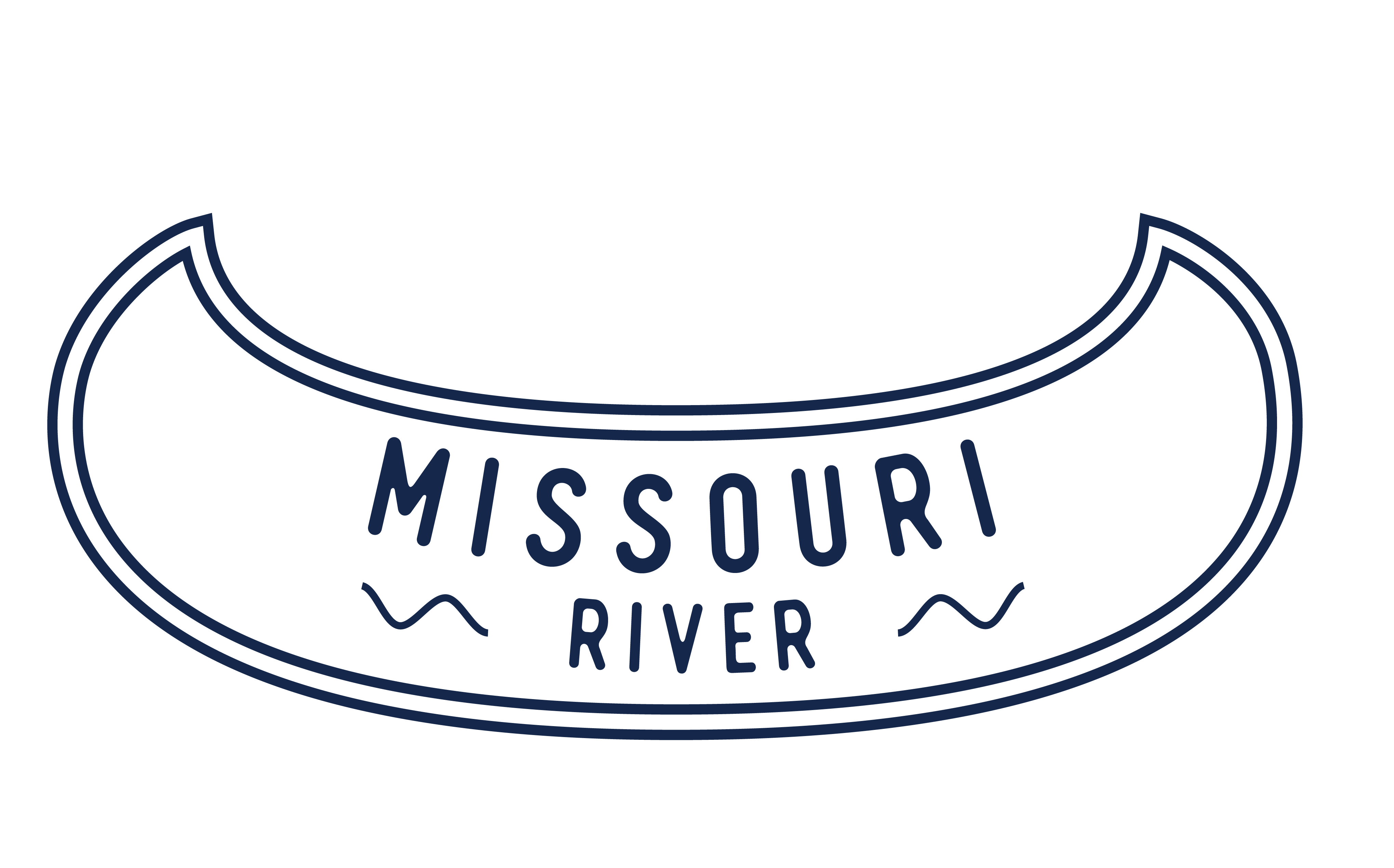 Missouri River icon - navy