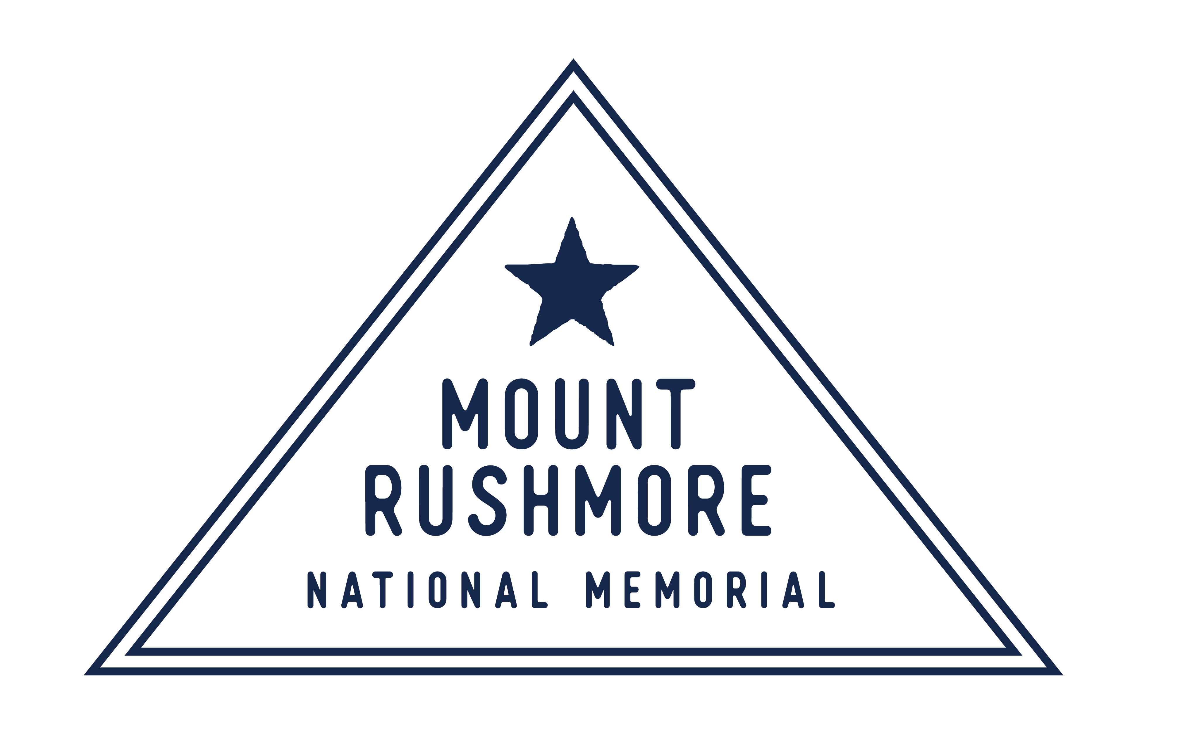 Mount Rushmore icon - navy