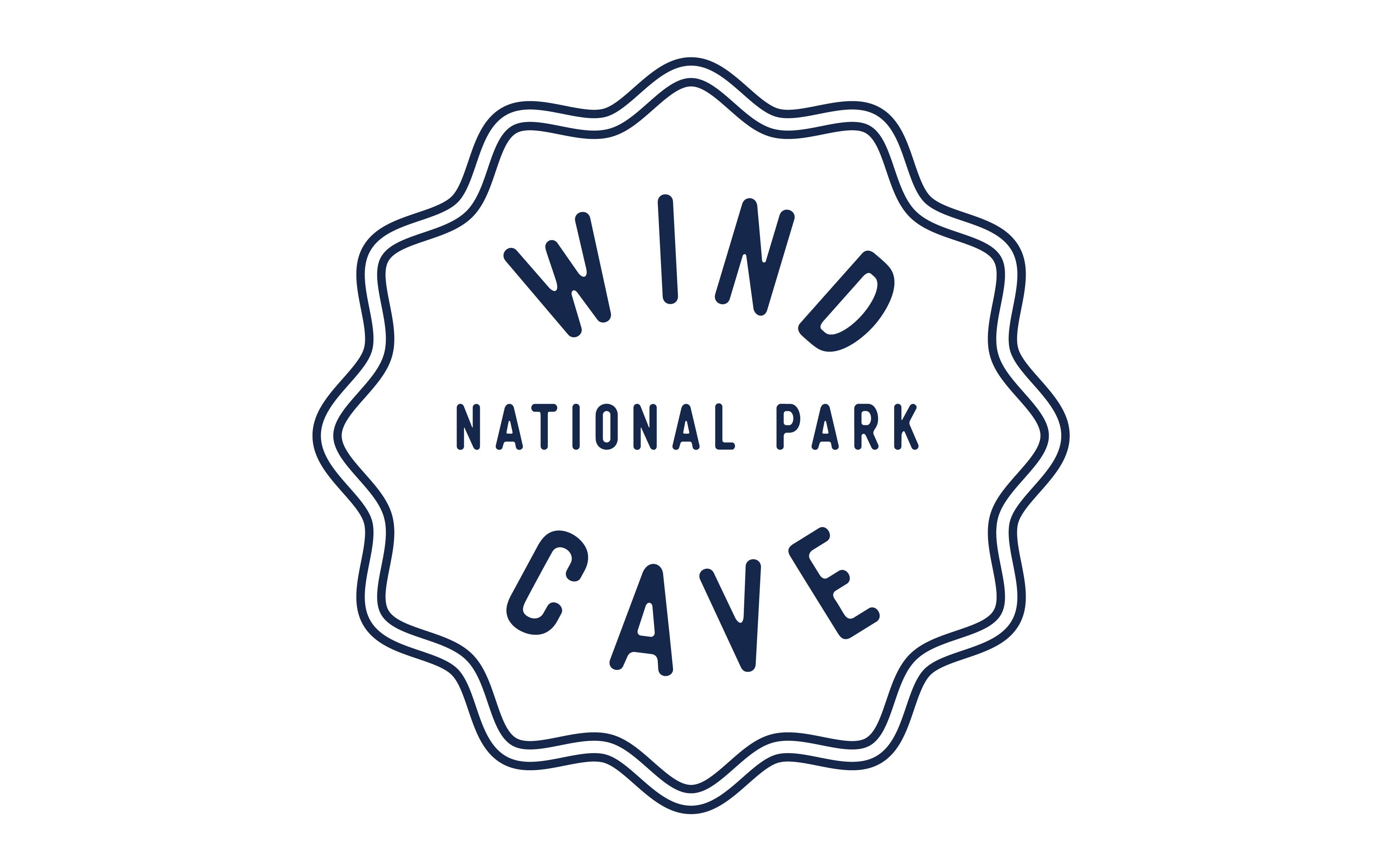 Wind Cave icon - navy