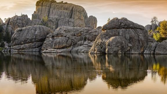 Sylvan Lake located in South Dakota's Custer State Park
