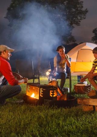 Family Tent Camping Lewis and Clark Campground South Dakota