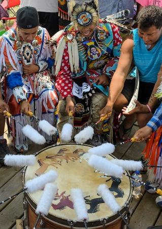 South Dakota Powwow Drum Circle
