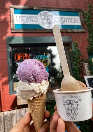 Ice cream at Leones Creamery