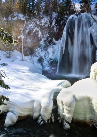 Spearfish Falls Winter Spearfish Canyon