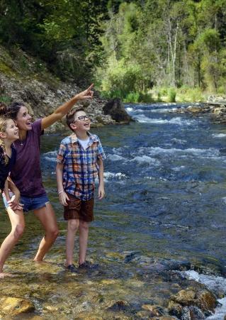 Family in Spearfish Canyon
