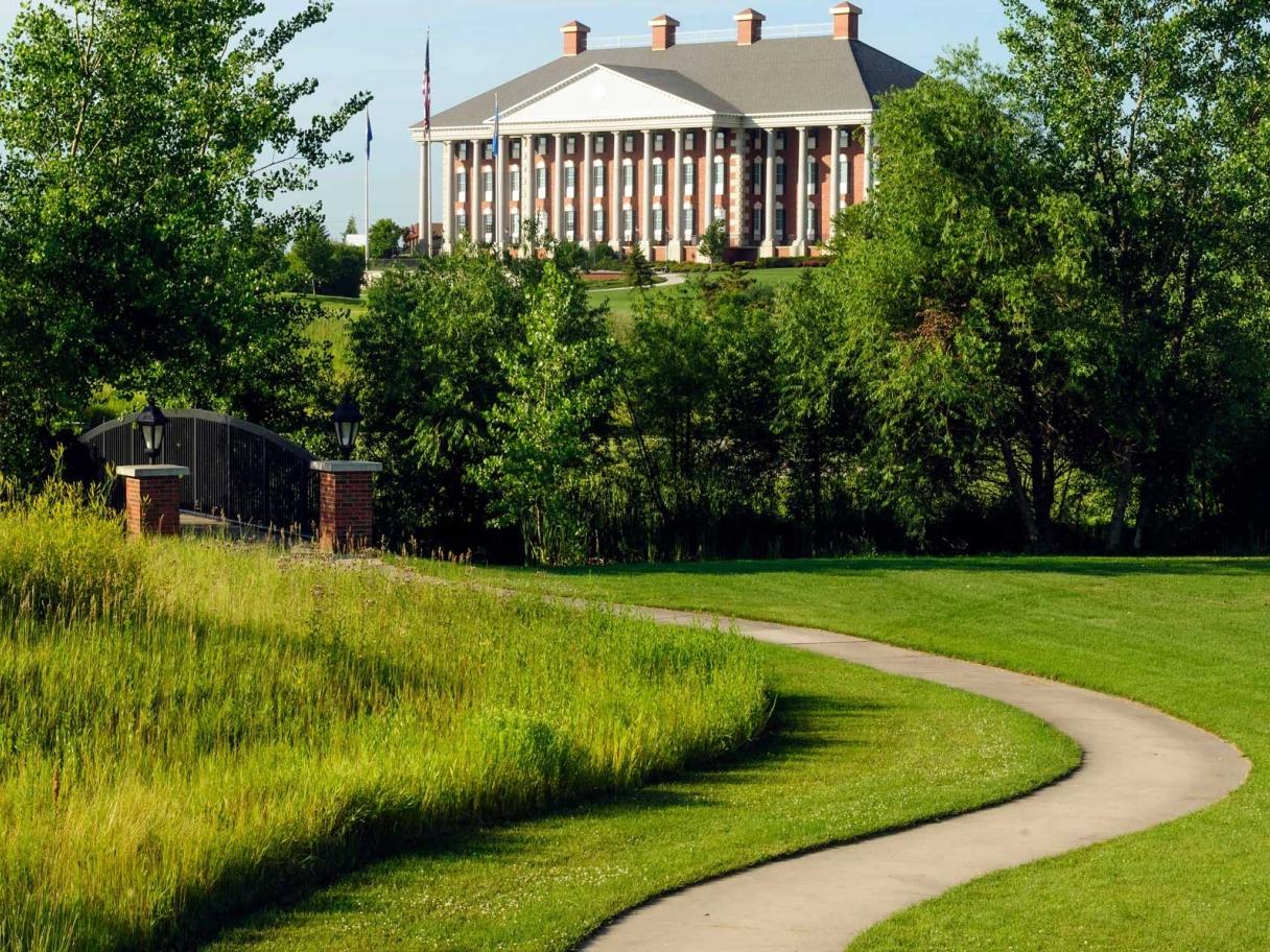 Path in front of Redlin Art Center