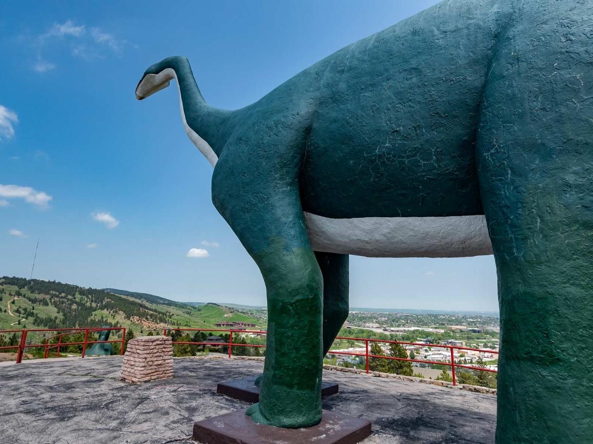 Brontosaurus statue at Dinosaur Park