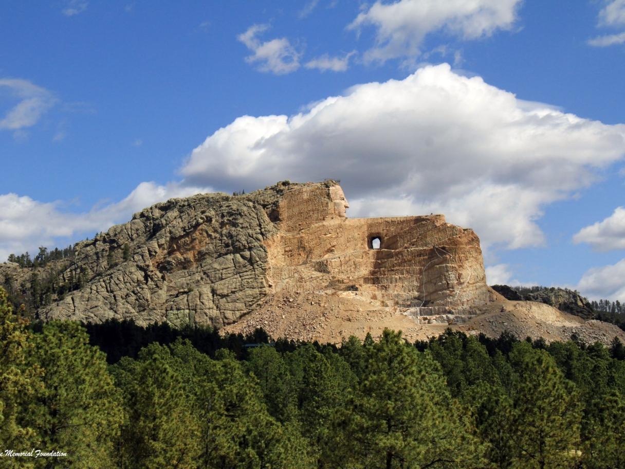 Crazy Horse Memorial in Crazy Horse, South Dakota