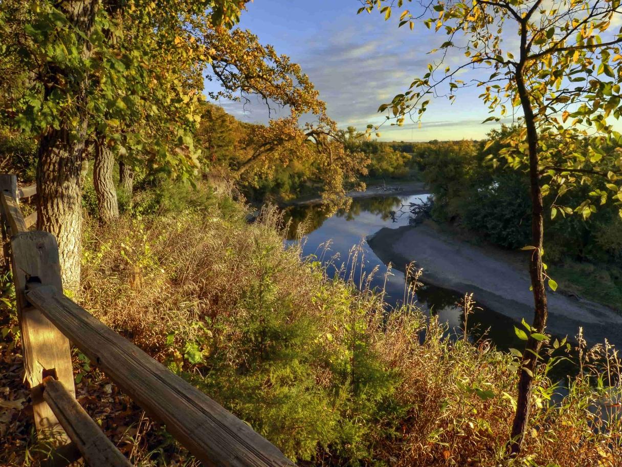 River view from Good Earth State Park