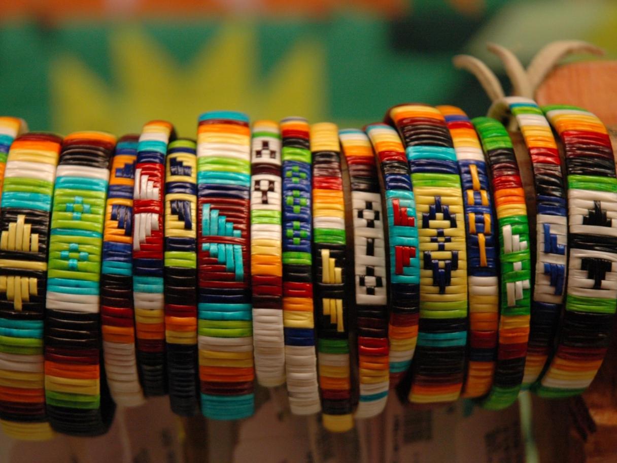 Beaded art at Heritage Center at Red Cloud Indian School