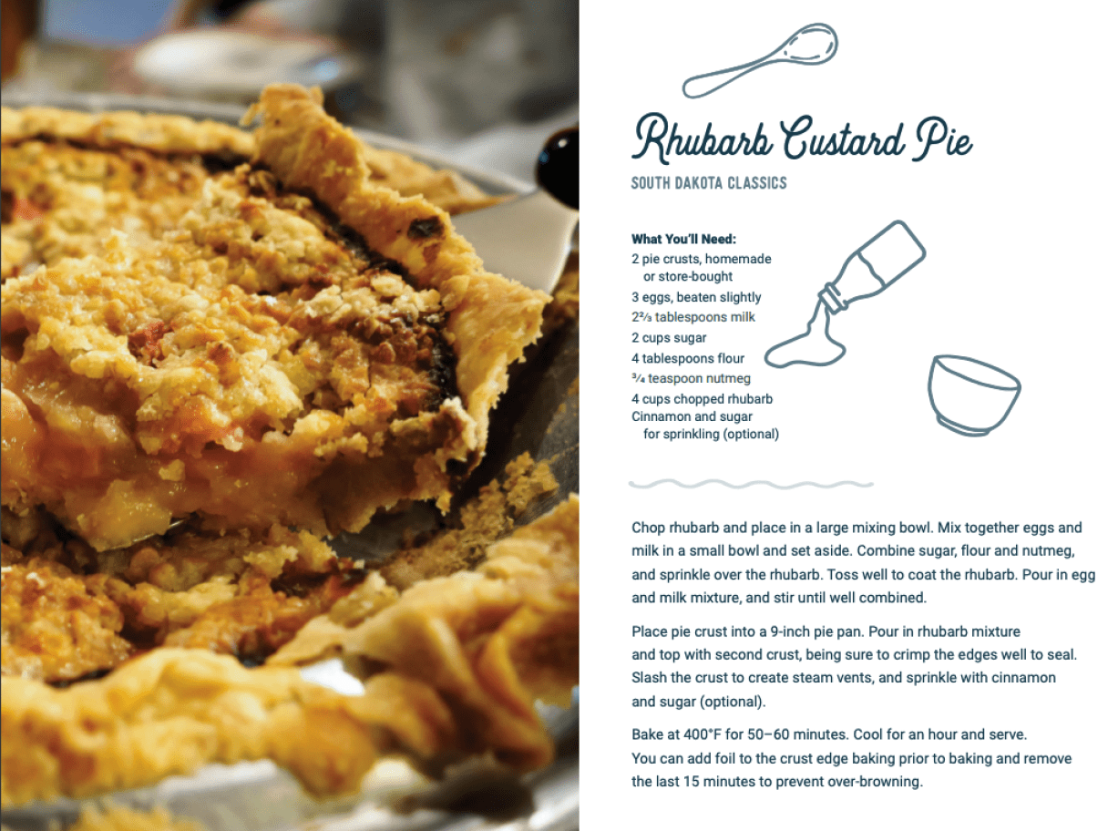 Rhubarb Custard Pie