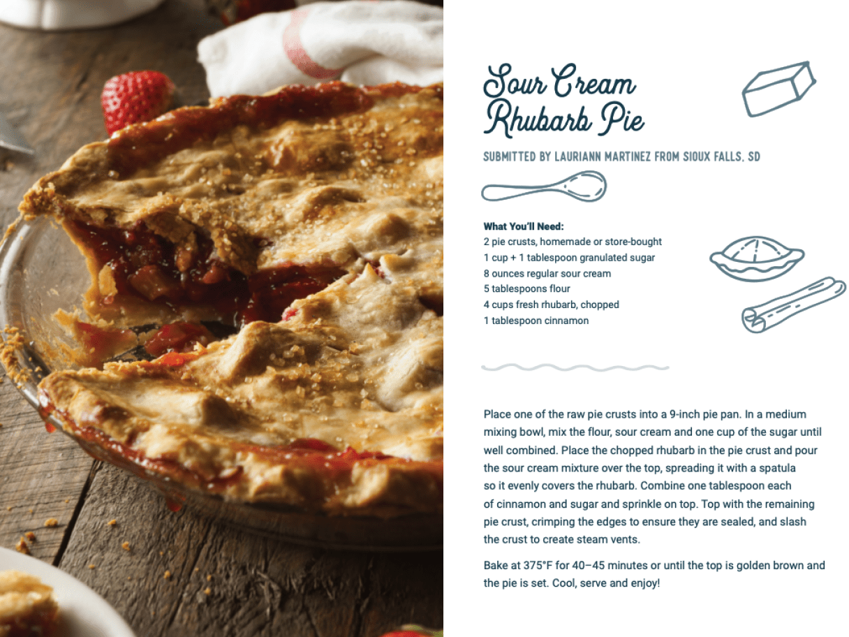 Sour Cream Rhubarb