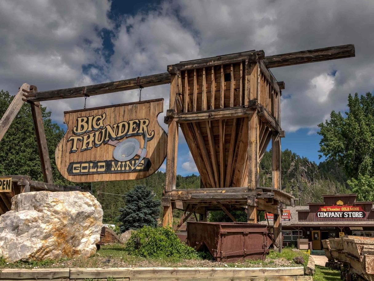 Exterior of Big Thunder Gold Mine in the Black Hills