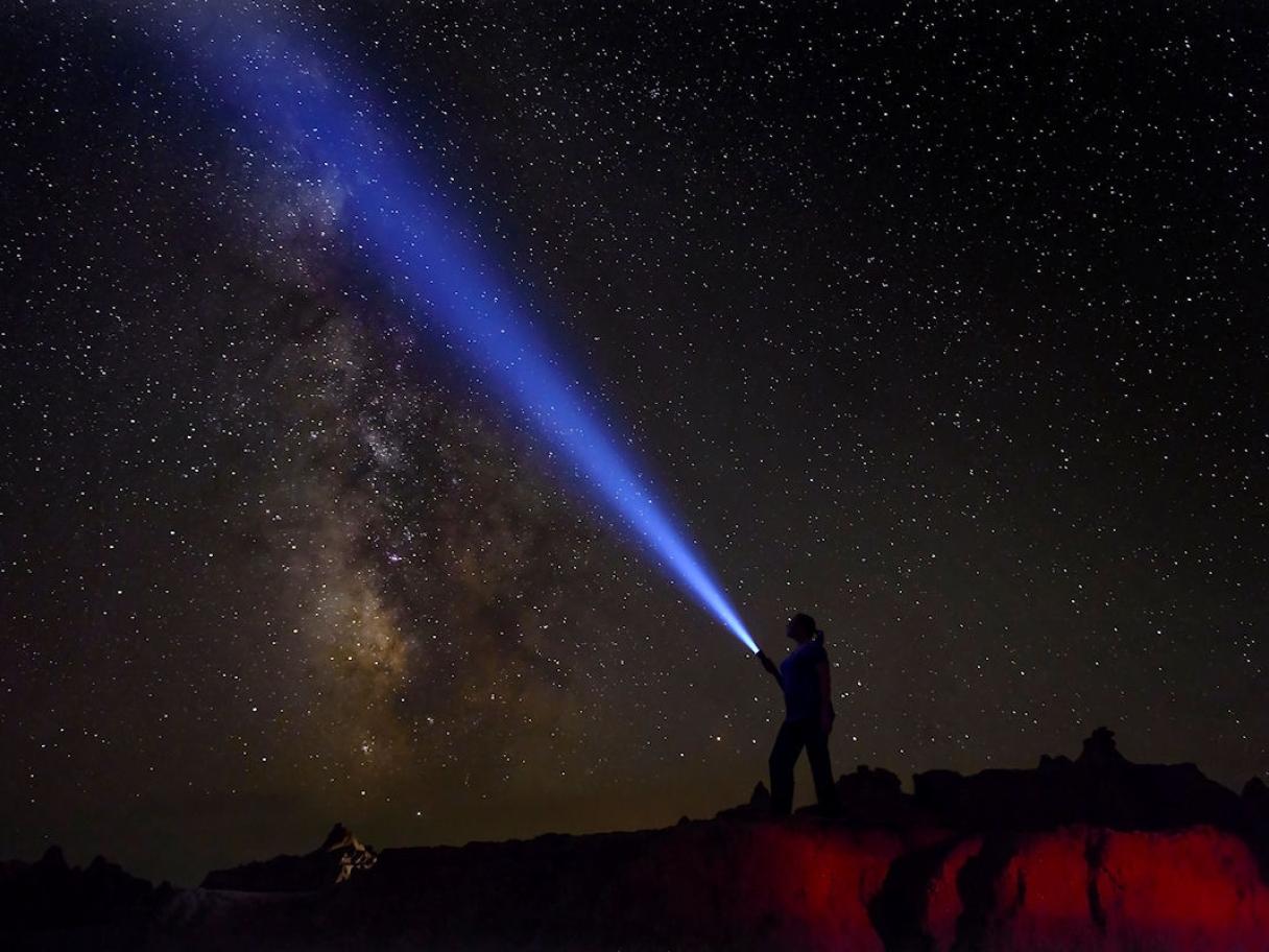Milkyway over the Badlands