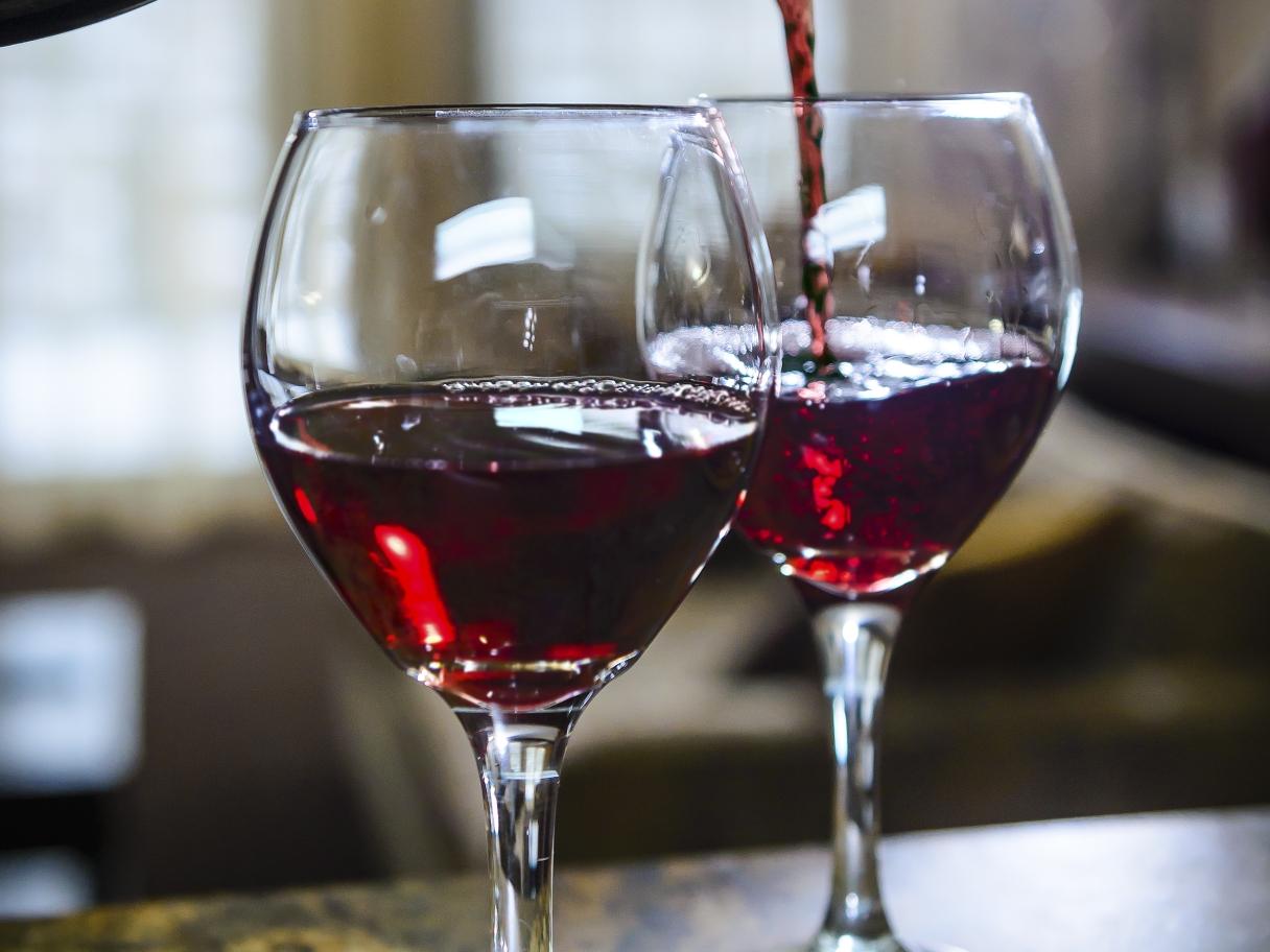 Two glasses of wine