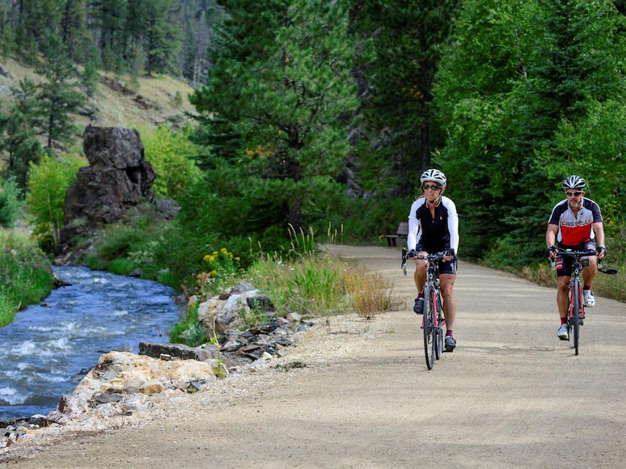 Biking the Mickelson Trail