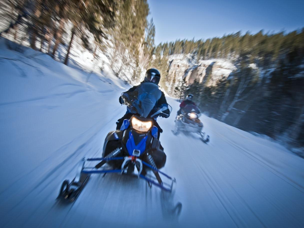Snowmobiling