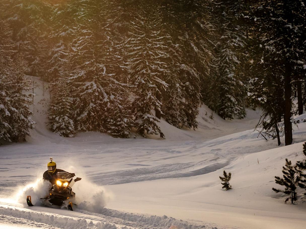Snowmobiling