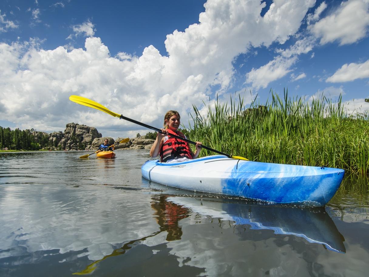 Kayaking Sylvan Lake