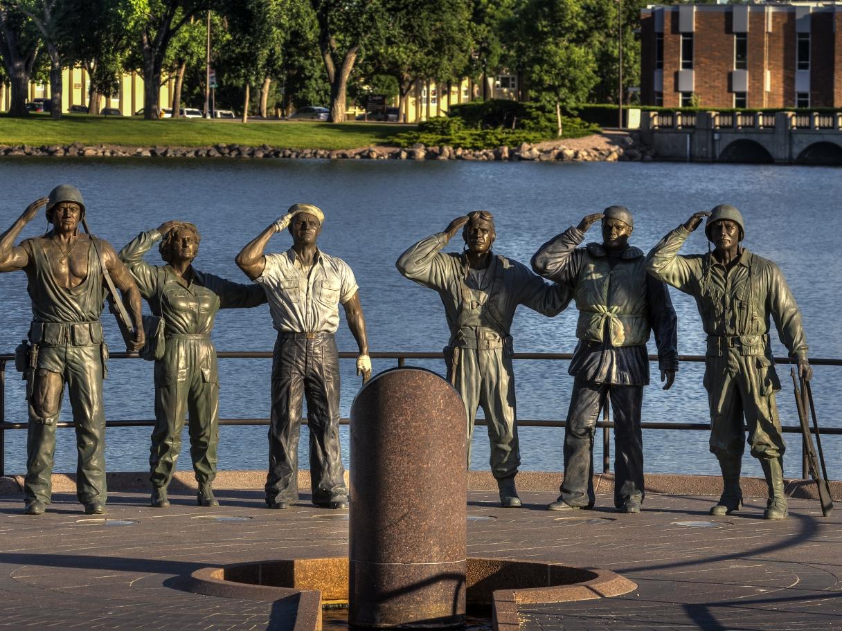 World War II Memorial in Pierre, South Dakota