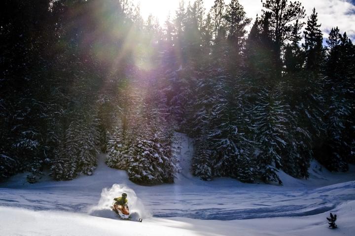 Snowmobiling