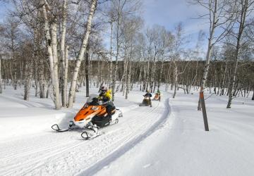 South Dakota snowmobile trails season