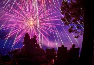 fireworks, Pageant Hill, Custer