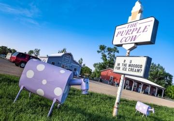 The Purple Cow Ice Cream Parlor, Waubay