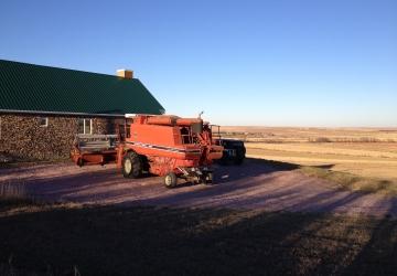 Medicine Creek B&amp;B, with combine