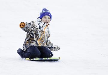 Ski Hill in Wessington Springs City Park