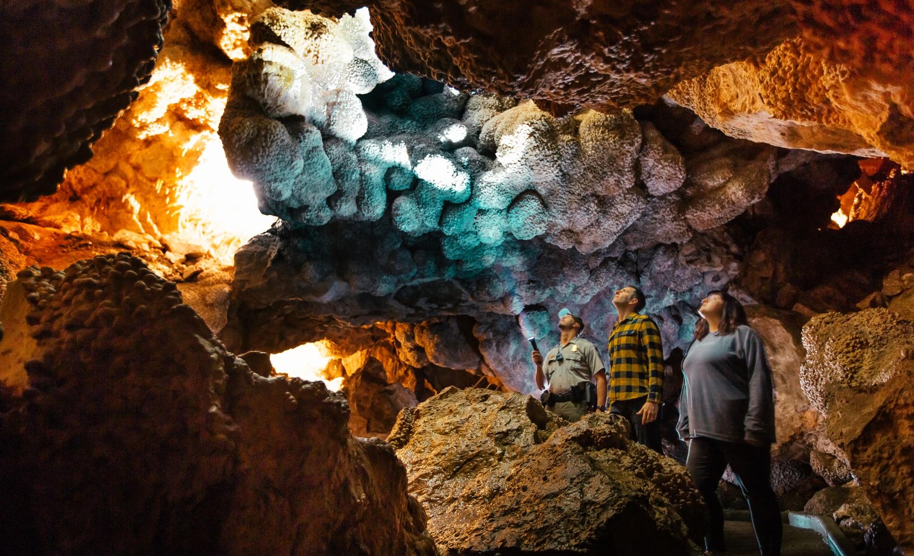 Park Ranger Leading Tour Jewel Cave National Monument