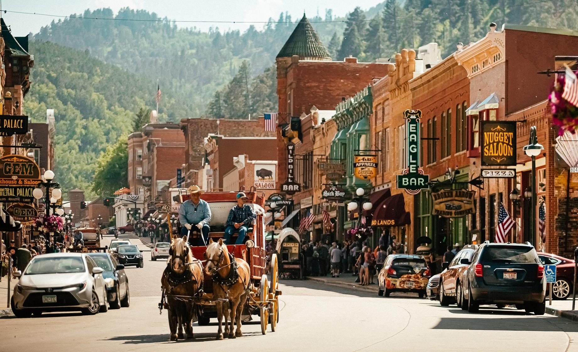 Coach on Historic Main Street Deadwood