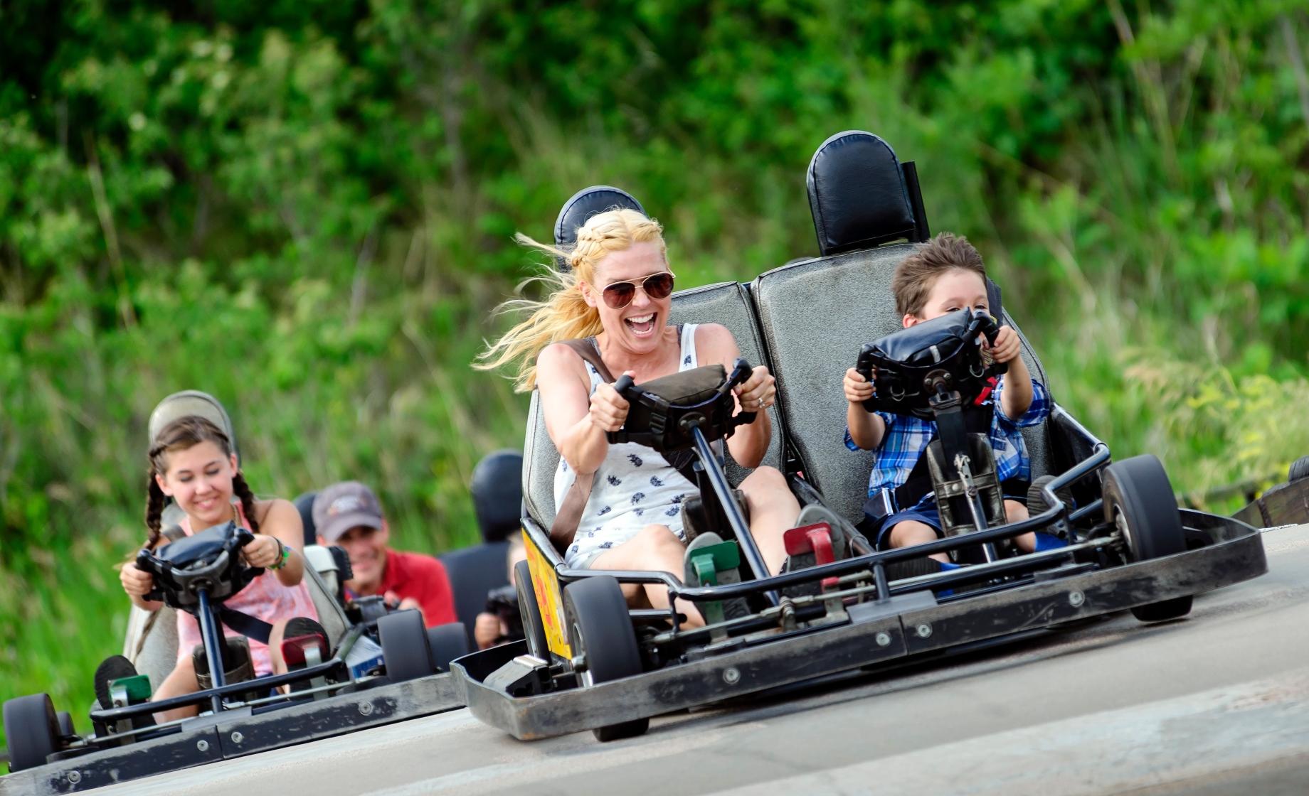 Family go-karting at Karttrax