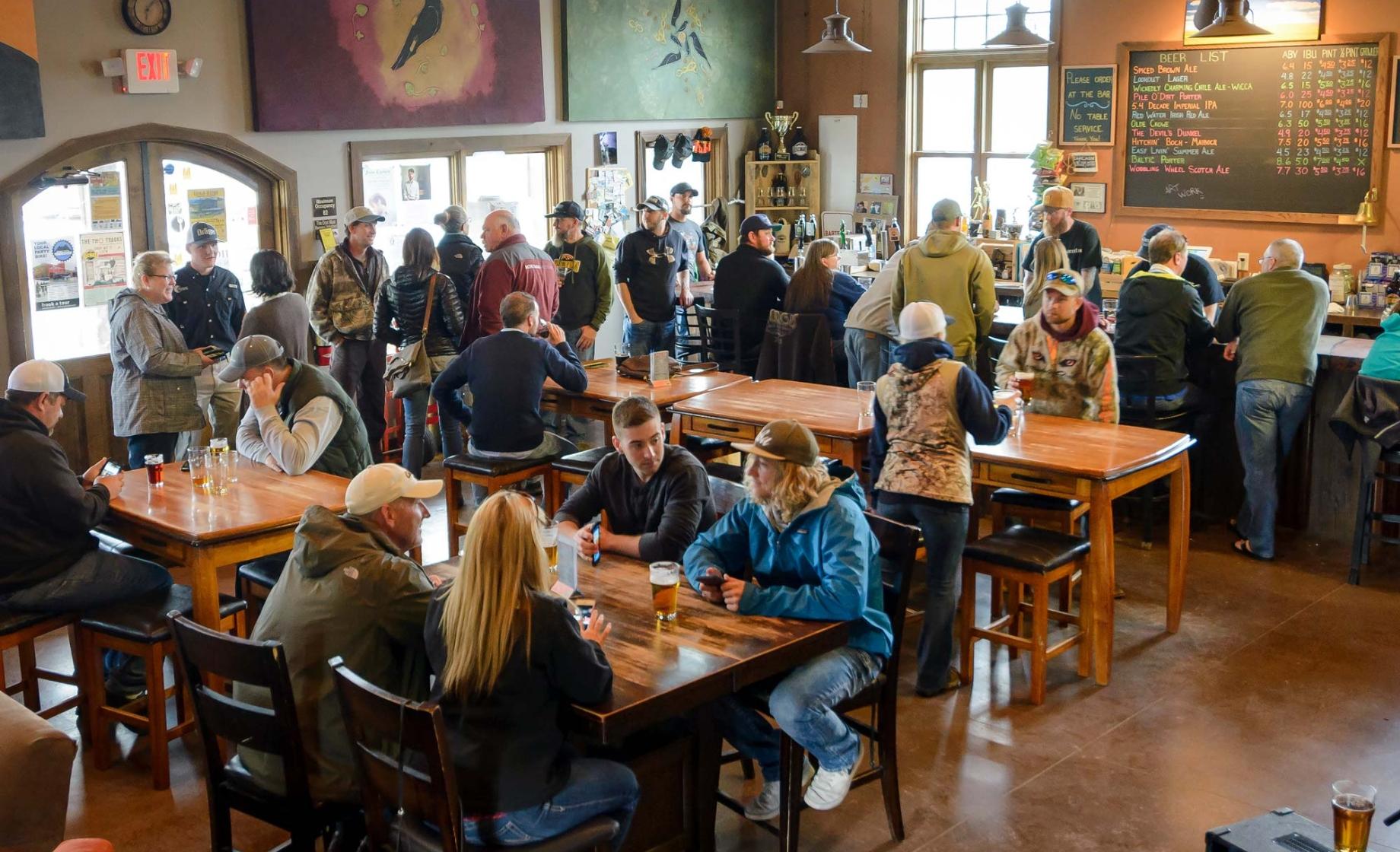 Taproom at Crow Peak Brewery