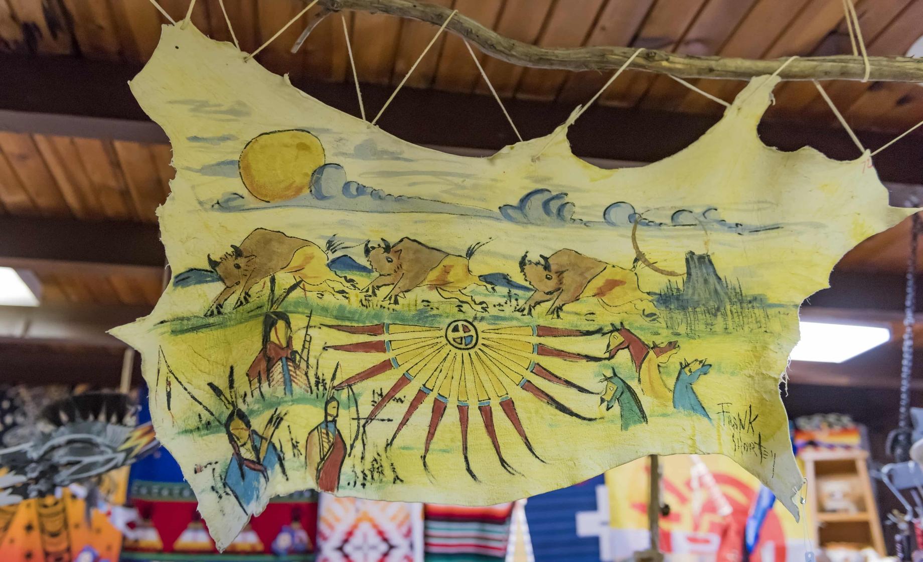 Hide art at Native West Trading Post