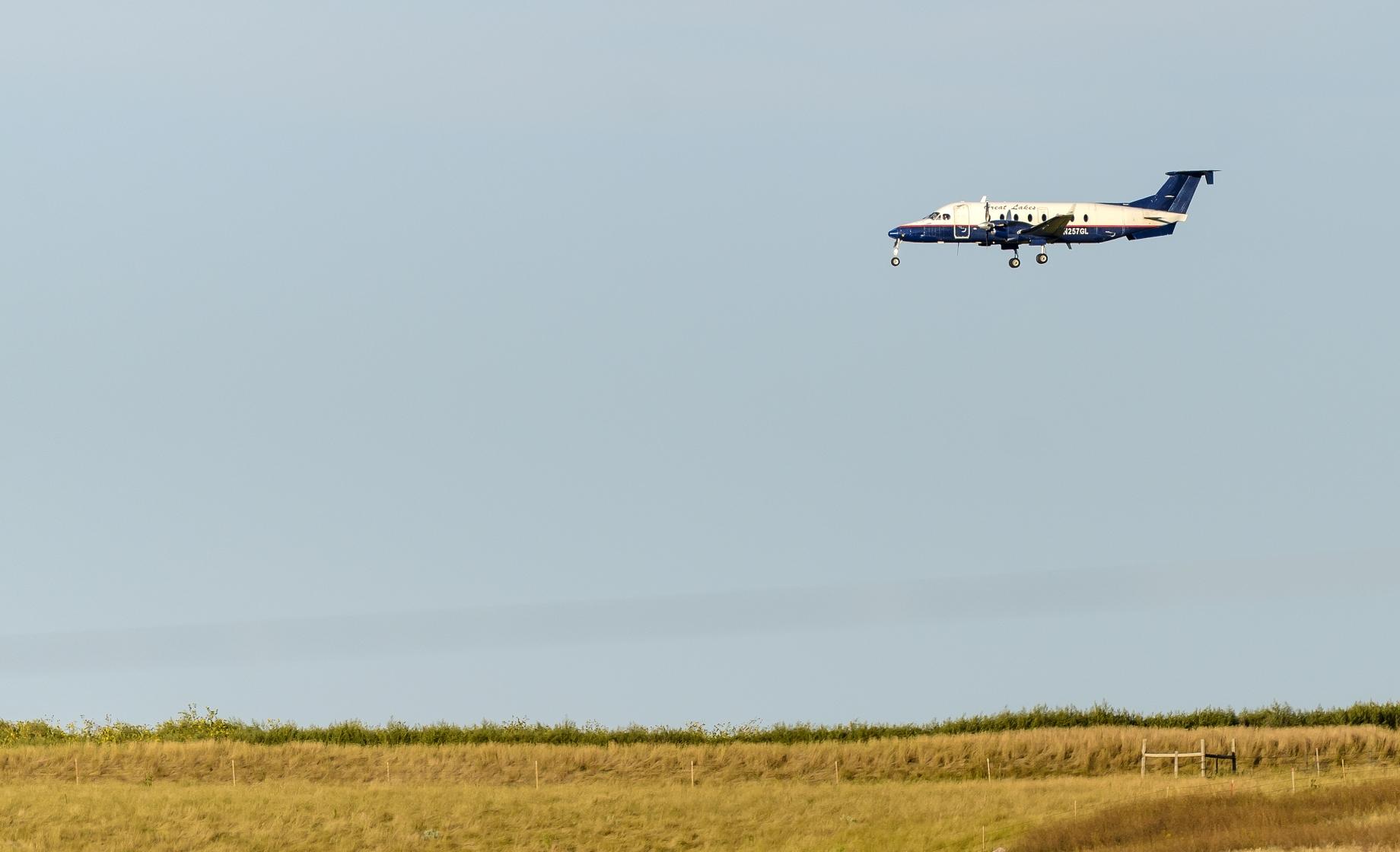 Airplane in flight