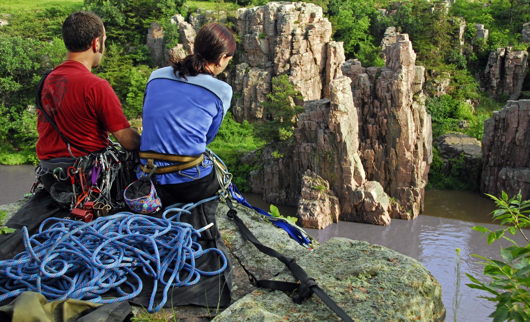 Rock climbing
