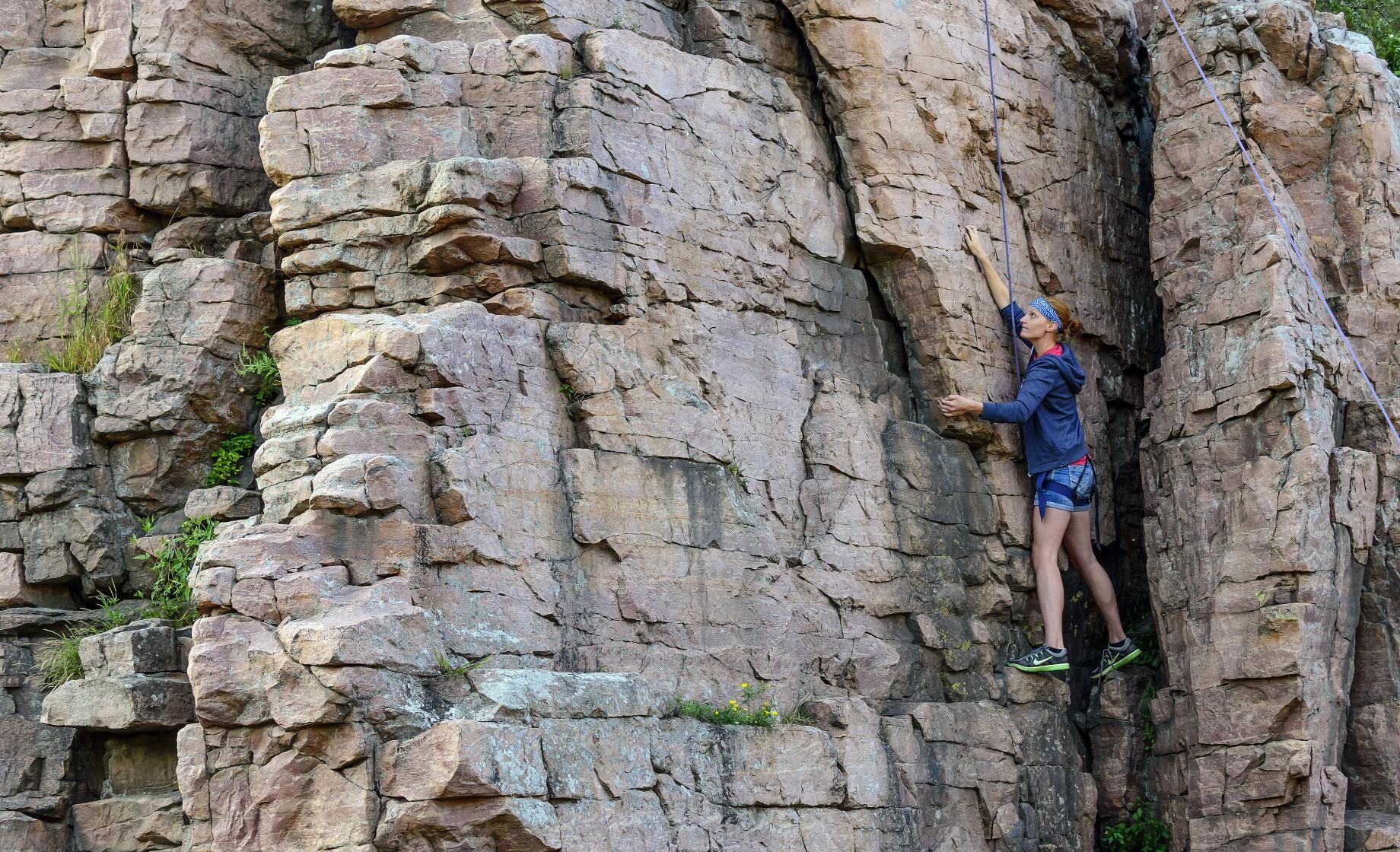 Climbing Palisades State Park