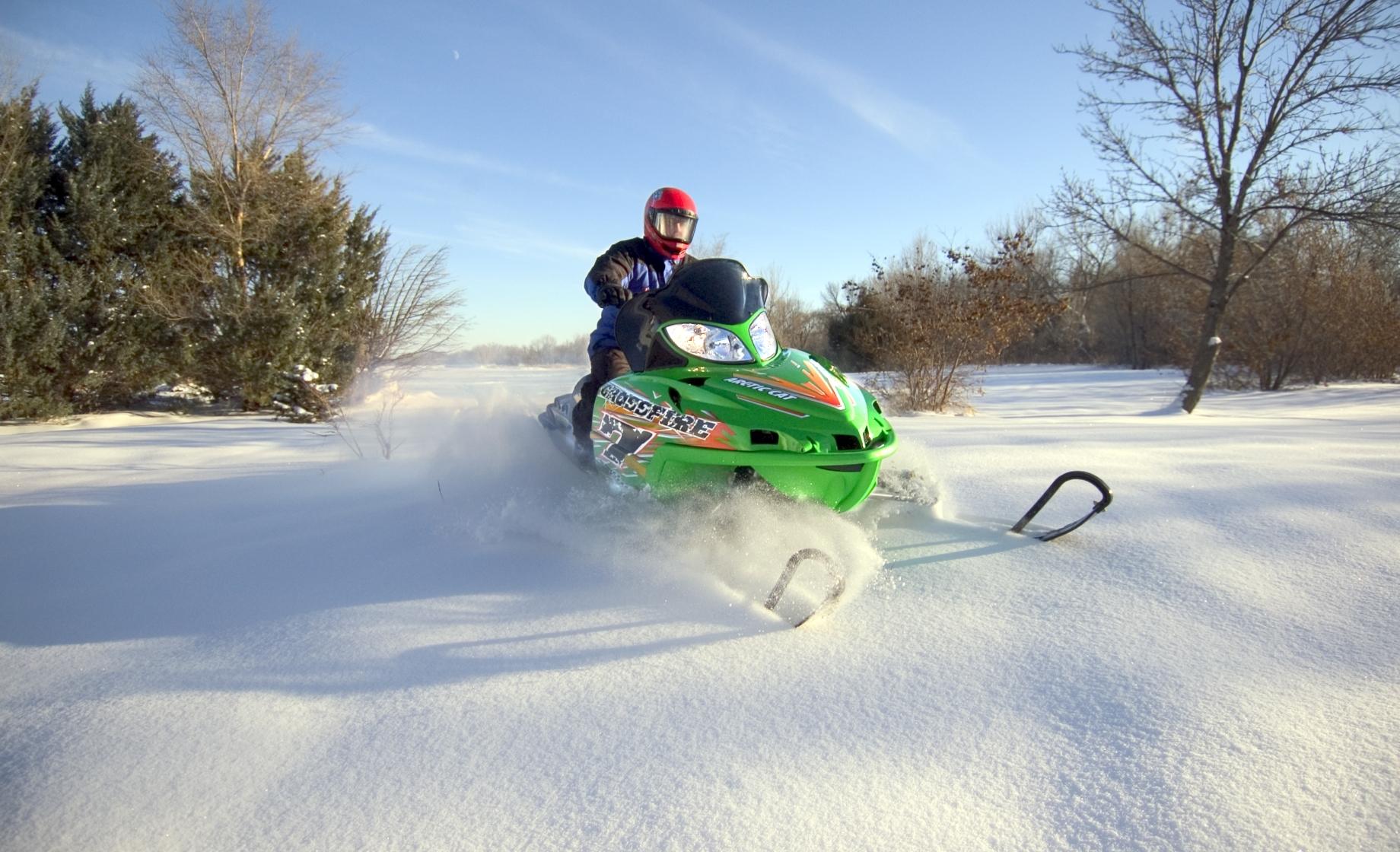 Snowmobiling