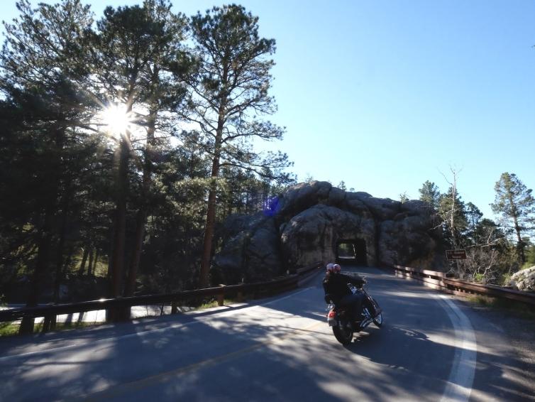 Motorcycling on Needles Highway