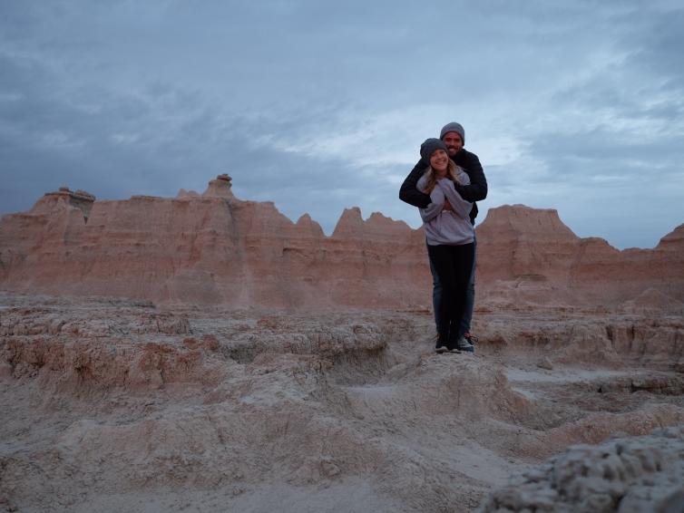 Traveling Newlyweds in the Badlands