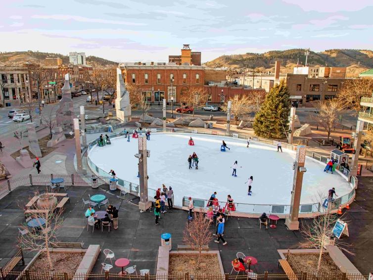 Main Street Square (winter) during the day