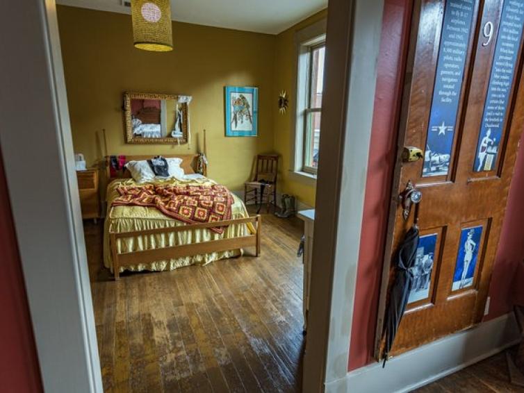 A room at The Brothel Deadwood museum.