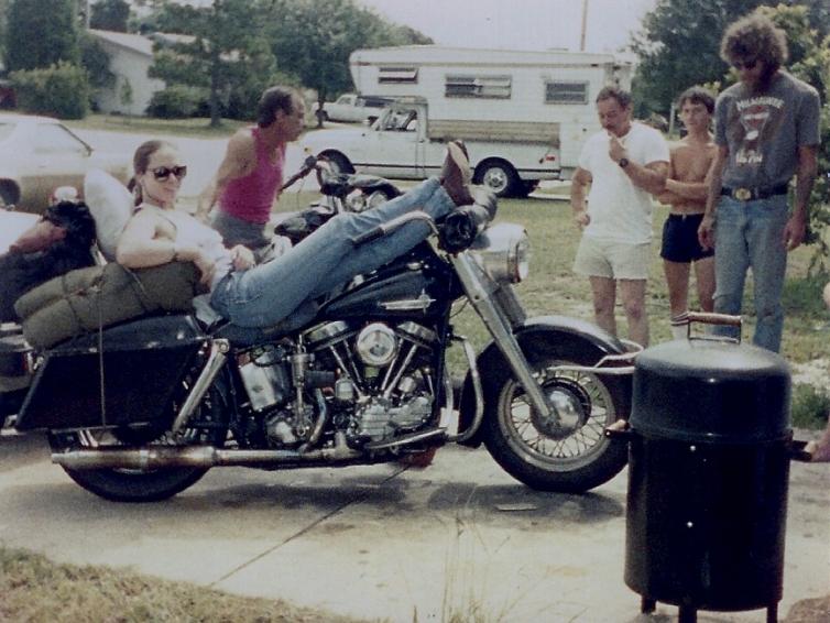 Nancy at the Sturgis Motorcycle Rally